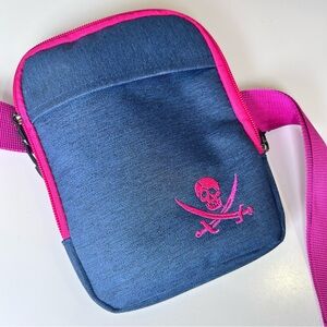 Fanny pack belt bag bum bag crossbody pouch festival bag Blue Pink Pirate Skull
